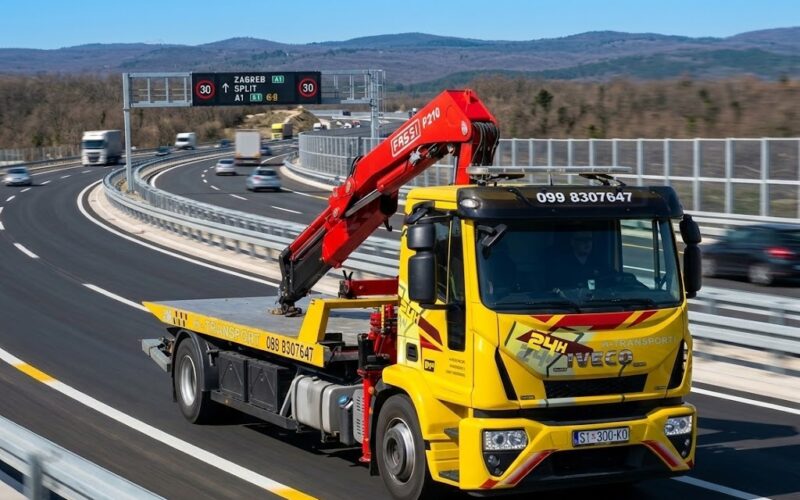 vučna služba pomoć na cesti autocesta split zagreb Šibenik